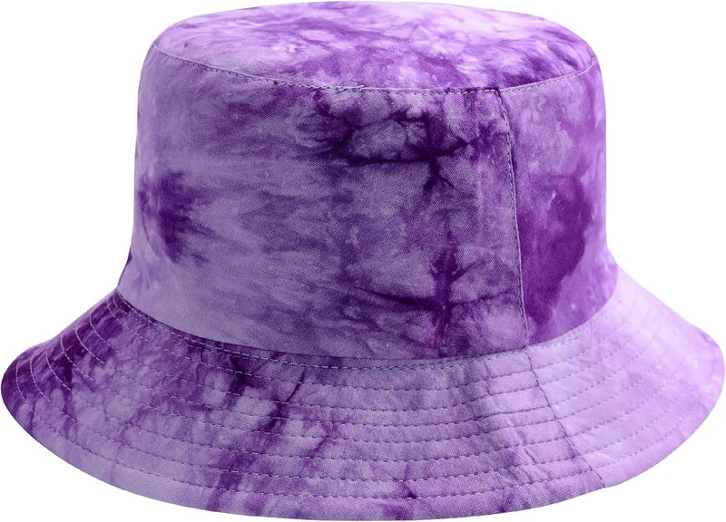 EYBF Flower Reversible Bucket Hat Cotton Summer Travel Beach Sun Hats Emboridery for Women Men - Image 1